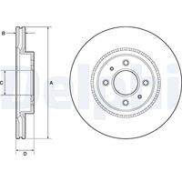 DELPHI BG4743C Bremsscheibe