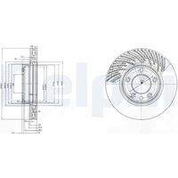 DELPHI BG9773 Bremsscheibe