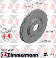 ZIMMERMANN 200254420 Bremsscheibe