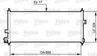 VALEO 814328 Kondensator, Klimaanlage