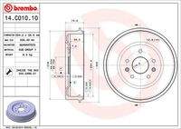 BREMBO 14C01010 Bremstrommel