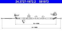 ATE 24372719722 Seilzug, Feststellbremse