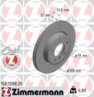 ZIMMERMANN 150128820 Bremsscheibe