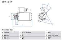 BOSCH 0986021530 Starter
