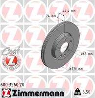 ZIMMERMANN 600326020 Bremsscheibe