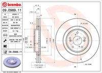 BREMBO 09D98911 Bremsscheibe