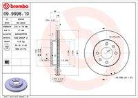 BREMBO 09999810 Bremsscheibe