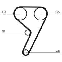 CONTINENTAL CTAM CT608 Zahnriemen