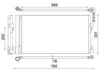 MAHLE AC486000S Kondensator, Klimaanlage