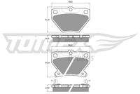 TOMEX Brakes TX1377 Bremsbelagsatz, Scheibenbremse