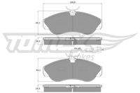 TOMEX Brakes TX11731 Bremsbelagsatz, Scheibenbremse