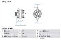 BOSCH 0986042740 Generator