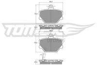 TOMEX Brakes TX1507 Bremsbelagsatz, Scheibenbremse