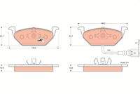 TRW GDB1386 Bremsbelagsatz, Scheibenbremse