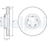 DELPHI BG9176C Bremsscheibe