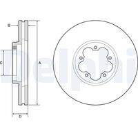 DELPHI BG9176C Bremsscheibe