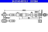 ATE 24514305153 Bremsschlauch