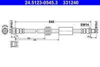 ATE 24512305453 Bremsschlauch