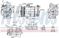 NISSENS 890947 Kompressor, Klimaanlage