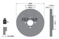 TEXTAR 92302303 Bremsscheibe