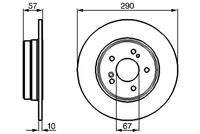 BOSCH 0986478446 Bremsscheibe