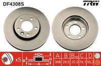 TRW DF4308S Bremsscheibe