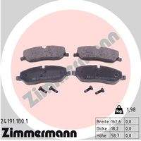 ZIMMERMANN 241911801 Bremsbelagsatz, Scheibenbremse