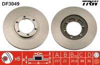 TRW DF3049 Bremsscheibe