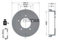 TEXTAR 94037800 Bremstrommel