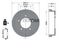 TEXTAR 94037800 Bremstrommel