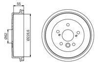 BOSCH 0986477168 Bremstrommel