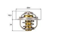 MAHLE TX21282D Thermostat, Kühlmittel