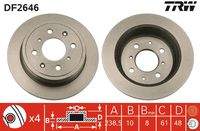 TRW DF2646 Bremsscheibe