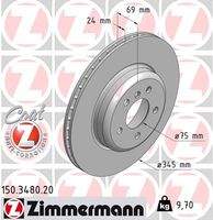 ZIMMERMANN 150348020 Bremsscheibe