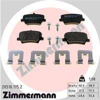 ZIMMERMANN 205101752 Bremsbelagsatz, Scheibenbremse