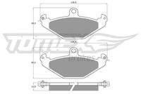 TOMEX Brakes TX1237 Bremsbelagsatz, Scheibenbremse