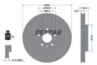 TEXTAR 92243303 Bremsscheibe