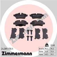 ZIMMERMANN 242891701 Bremsbelagsatz, Scheibenbremse
