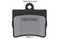 TEXTAR 2190003 Bremsbelagsatz, Scheibenbremse