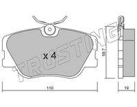 TRUSTING 0630 Bremsbelagsatz, Scheibenbremse