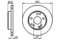 BOSCH 0986478525 Bremsscheibe