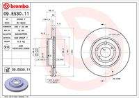 BREMBO 09E53011 Bremsscheibe