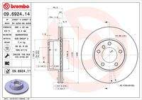 BREMBO 09692411 Bremsscheibe