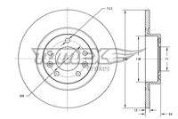 TOMEX Brakes TX7368 Bremsscheibe
