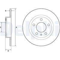 DELPHI BG4675 Bremsscheibe