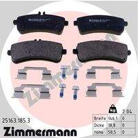 ZIMMERMANN 251631853 Bremsbelagsatz, Scheibenbremse