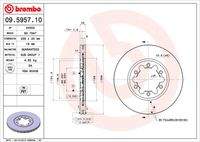 BREMBO 09595710 Bremsscheibe