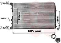 VAN WEZEL 76002006 Kühler, Motorkühlung