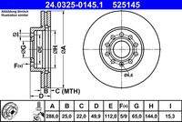 ATE 24032501451 Bremsscheibe