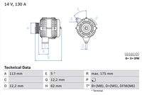 BOSCH 0986048801 Generator